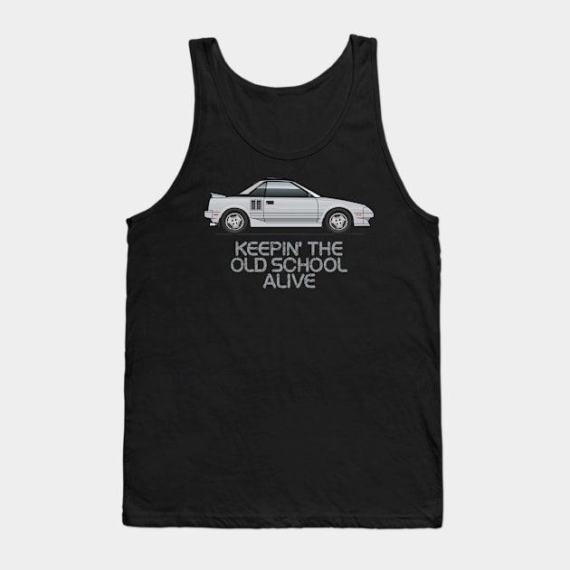 old school-Silver Tank Top by JRCustoms44